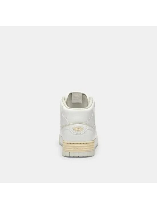 Coach Soho Mid Top Sneakers Men’s Size 10.5 D Optic White Leather Lace Up Casual main image 5